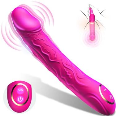 Imagem de Vibrating Penis Realistic Dildo Vibrator with 10 Powerful Vibration Modes, Women Sex Toy Clitoris Anal Vagina G Spot Vibrator Sex Stimulator Adult Toys for Women Couples Sex Pleasure Rose Toy Vibrator