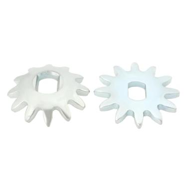 Imagem de SG Store 1 par de engrenagens horizontais de 3 toneladas e 4 toneladas de peças de reparo de macaco horizontal, soquete de dente plano, aço carbono, engrenagem de trompete 45-42 mm