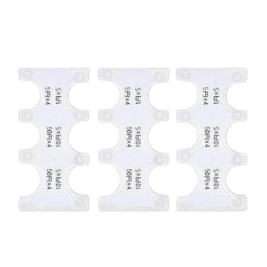 Imagem de 3 peças de caixa rígida branca para armazenamento de moedas, coleção de moedas, porta-moedas para carro, porta-moedas, pequeno classificador de dinheiro e porta-moedas para colecionadores, bandejas de