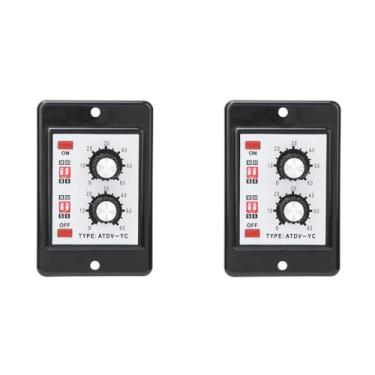 Imagem de Relé Temporizador Duplo de 2 Unidades Com Temporizador Giratório Liga e Desliga, Opções de Multitensão de Faixa de 0-10s