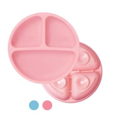 Imagem de Pratinho Infantil De Silicone Antiderrapante Com Ventosa Alimentação I