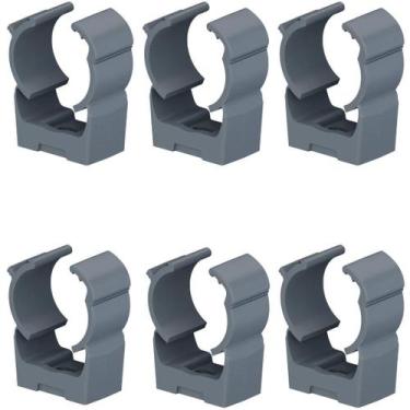 Imagem de 6 Conduletes Abraçadeira Pvc Cinza 3/4 Pol. Tigre Top