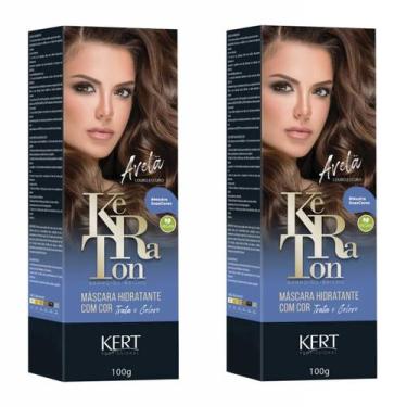 Imagem de Kit 2 Keraton Tonalizante Banho De Brilho Avela - Kert