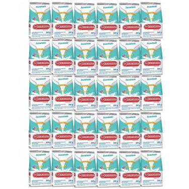 Imagem de Caixa 30 Pacotes Leite em Pó Desnatado LA SERENÍSSIMA Sachê 300g