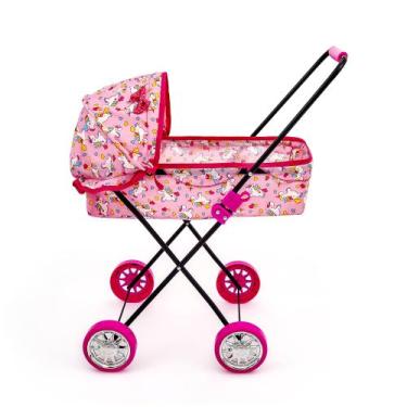 Imagem de Carrinho de Boneca Veneza 79cm Alt Bebe Reborn - SAG TOYS, Unicórnio r