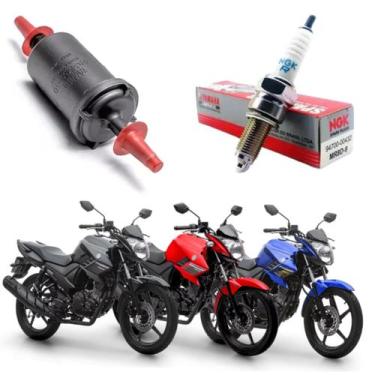 Imagem de Kit filtro combustível vela ignição fazer 150 2019 2020 2021 2022 2023