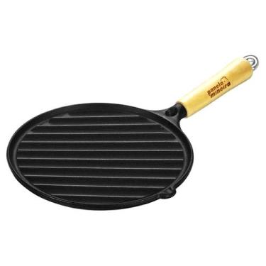 Imagem de Bifeteira Redonda Grill Ferro 22cm Estriada Panela Mineira - FUMIL, Pr