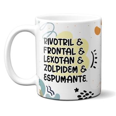 Imagem de Caneca Xícara Porcelana Presente Meme Rivotril Espumante