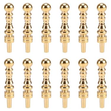 Imagem de 12pcs Cribbage Board Pegs, Gold Brass Cribbage Pegs Cribbage Board Pins Fit 1/8 Inch Holes Peg Board Game Cribbage Accessories for Traditional Cribbage Board Game