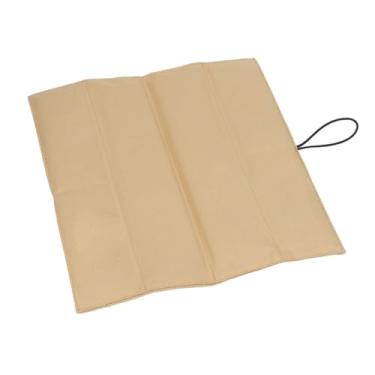 Imagem de simhoa Almofada de assento dobrável camping cadeira de almofada de almofada de cadeira ao ar livre sit sit isolado sitating tapete para playground, eventos, Cáqui