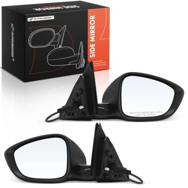 Imagem de A-Premium Par (2) espelhos retrovisores elétricos do lado do motorista e do passageiro - compatível com Honda Accord 2018 2019 2020 2021 2022 - Espelho retrovisor externo externo não aquecido dobrável