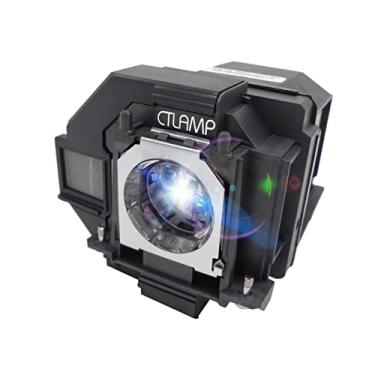 Imagem de CTLAMP Qualidade A+ Compatível Com Elplp96 Elplp97 Lâmpada De Projetor De Substituição Com Caixa Compatível Com Epson Vs350 Vs355 Eh-Tw5650 Eb-S39 Eb-2142W Eb-2042 Powerlite Home Cinema 2150 X39
