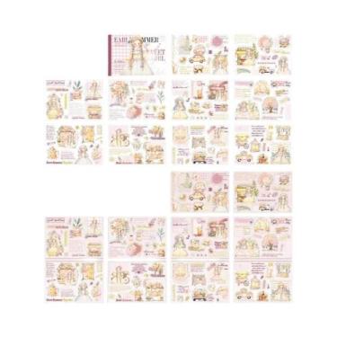 Imagem de Livro de Adesivos para Meninas - Série Querida - 20 Peças com 4 Estilo