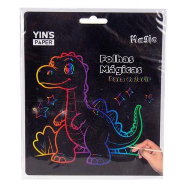 Imagem de Folhas Mágicas Para Colorir com 3 Unidades Yins Paper