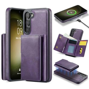 Imagem de Asuwish Capa de celular para Samsung Galaxy S23 5G carteira magnética destacável com carregamento sem fio e bloqueio RFID suporte para cartão de crédito S 23 23S GS23 G5 SM-S911U 6,1 polegadas