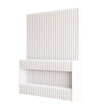 Imagem de Biombos e Divisórias Divisória De Papel Dobrável Moderna, Divisória De Privacidade Com Prateleiras Para Separação De Espaço Para Sala De Estar, Quarto, Escritório, Leve E Estável(L 300x h 220 cm)