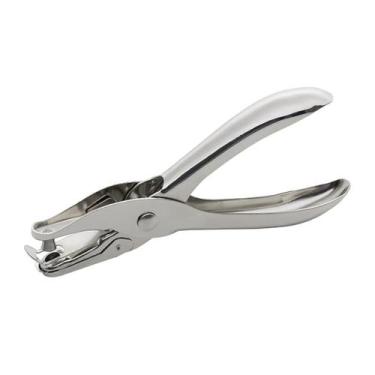 Imagem de Perfurador de Papel Metal 1 Furo Tipo Alicate Furador 13x6cm - Symeon