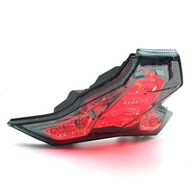 Imagem de MFC PRO Luz traseira de LED integrada freio Stop Turn Signal Light para KAWASAKI Z1000 2014-2018 Ninja ZX-10R Ninja ZX-10RR 2018 Ninja 250 Ninja 400 2016-2018 (lente verde menta)