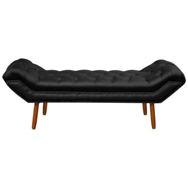Imagem de Puff Recamier Clássico Retrô Roma Queen Size 160cm Corino - SOFA STORE