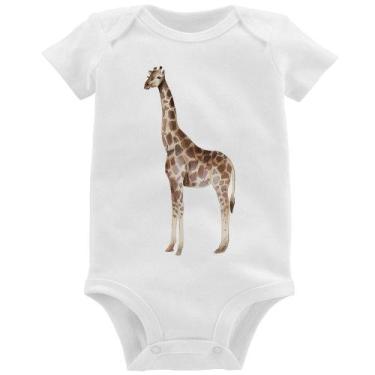 Imagem de Body Bebê Girafa - Foca na Moda, Branco, M