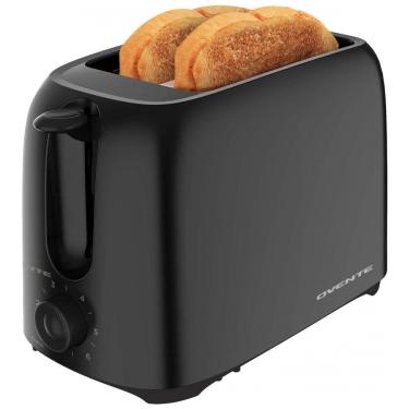 Imagem de Torradeira Elétrica 2 Fatias com 6 Níveis de Tostagem e Bandeja de Migalhas Removível, 110V 700W, OVENTE TP2210B, Preto