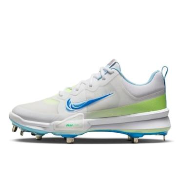 Imagem de Nike Chuteira de beisebol Force Zoom Trout 9 Pro Low Metal, 7,5, Branco/Barely Volt/Aquarius Blue/Photo Blue, 39 BR