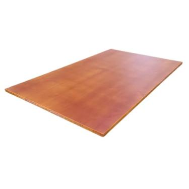 Imagem de Tampo Madeira Pinus Verniz 2,5cm Escritorio Setup Bancada Mesa Pia (Verniz Mel, 100x70cm)