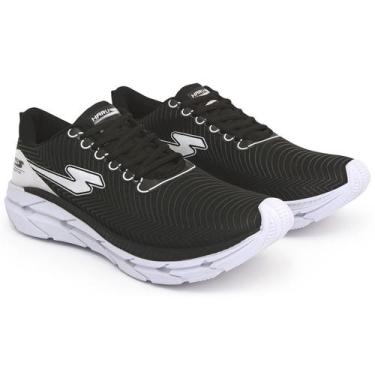 Imagem de Tênis Masculino de Corrida Leve Esportivo Harus Running, Preto branco,