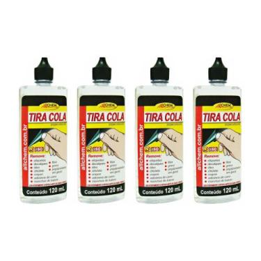 Imagem de Tira Grude E Remove - Tira Cola 120ml Allchem 4 Unidades - ALLCHEM QUI