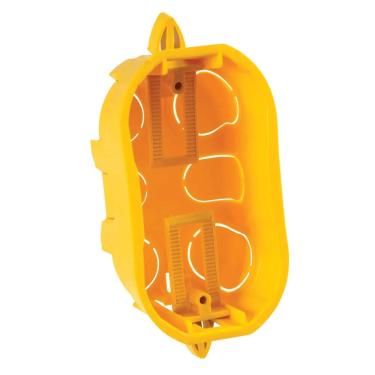 Imagem de Caixa Pvc Embutir Dry Wall Amarela - Cemar 2X4 Ref.913176