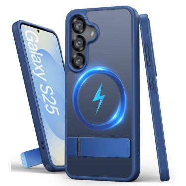 Imagem de Capa de telefone SIXBOX para Samsung Galaxy S25 com suporte azul