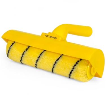 Imagem de Rolo de pintura de teto de 25 cm com escudo - Kit sem gotejamento - Alta qualidade europeia - Pintura sem gotejamento e respingos para tetos e paredes - para tintas, vernizes e primers