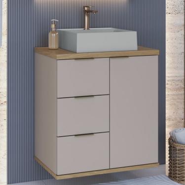 Imagem de Gabinete de Banheiro com Cuba Bray 57cm