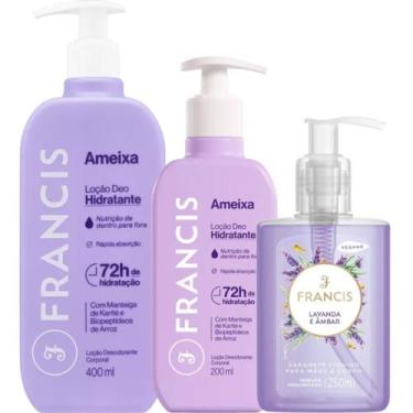 Imagem de Kit Francis Ameixa Lilás + Sabonete Líquido Lavanda e Âmbar
