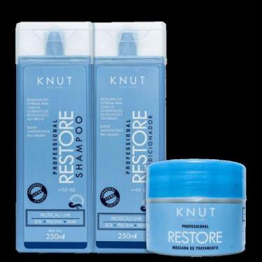 Imagem de Kit Shampoo + Condicionador + Máscara Restore Knut (3 Produtos)