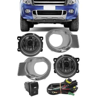 Imagem de Kit Farol Milha Neblina Ford Ranger 2012 Até 2015 Moldura - Suns / Tig