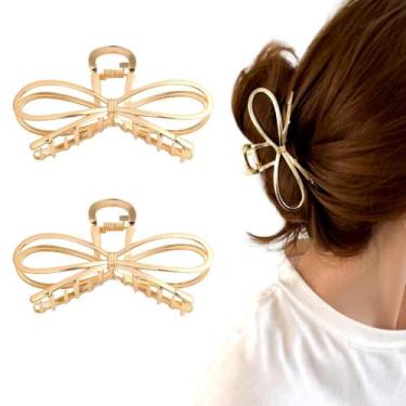 Imagem de 2 Piranha De Cabelo Presilha Grande Clip Prendedor Penteados Elegantes