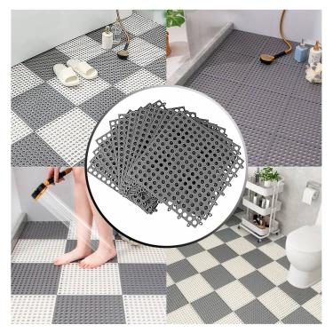 Imagem de 10 Tapete Piso Antiderrapante Estrado Pvc Banheiro Box Canil