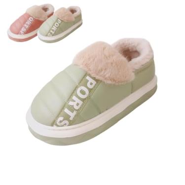 Imagem de Pantufa Chinelo de Inverno Adulto Chinelo de Quarto Sintético (Verde, BR, Adulto, Numérico, 36)