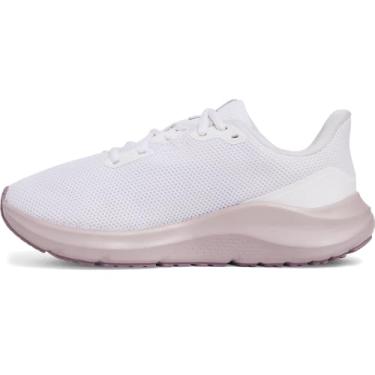 Imagem de Under Armour Charged Pursuit 4 Tênis feminino, (100) Branco/Branco/Roxo Prime, 36