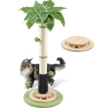 Imagem de Contador de postes para arranhar gatos com 100 cm de altura com corda 