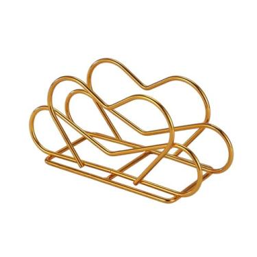 Imagem de Porta-guardanapos de metal Suporte de guardanapo vintage rústico de ferro para mesa organizador de guardanapos de papel para cozinha, casa e restaurante