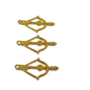 Imagem de Pingente/Berloque Arco e Flecha (Oxossi) - 3,5cm - 7 unidades - La Mod