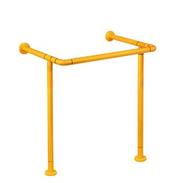 Imagem de XNXWDZ Corrimão de chuveiro de parede de banheiro para deficientes, corrimão de suporte de segurança, alça antiderrapante de aço inoxidável, adequado para deficientes e idosos (amarelo)