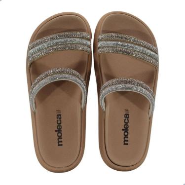 Imagem de Tamanco Feminino Moleca Nude Tira Valencia Branco Off