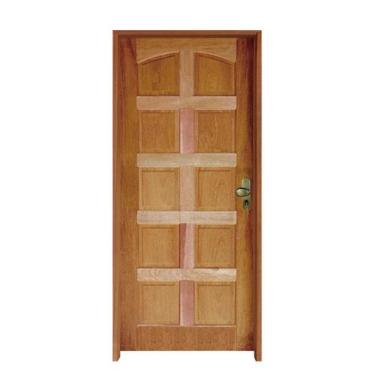 Imagem de Kit Porta de Madeira Topázio 82 x 2.10  Batente 11 CM Fechadura Extern