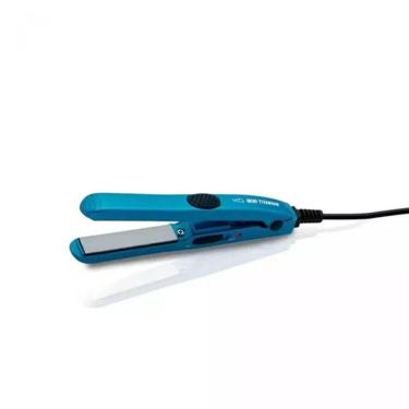 Imagem de Chapinha MQ Mini Titanium Blue 204°C Bivolt – Prancha Alisadora Profissional Compacta