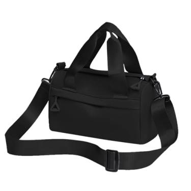 Imagem de Mini bolsa de ginástica à prova d'água, bolsa de ombro portátil para esportes e viagens, Preto, Esportiva