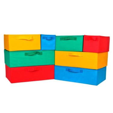 Imagem de Kit 8 cxs Para Organizador De Brinquedo Grande Organibox - ORGANICANTO