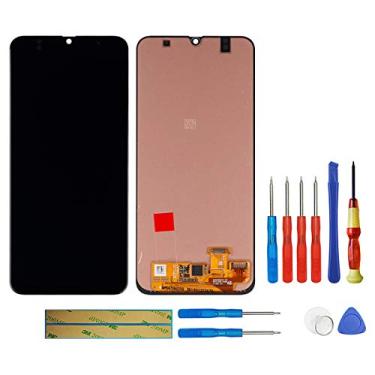 Imagem de SWARK Tela LCD compatível com Samsung Galaxy A30 2019 (preto) Tela LCD sensível ao toque + ferramentas